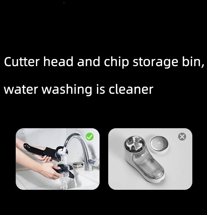 Tidesmit 45W commercial electric lint remover for clothes in professional grade white fabric shaver design