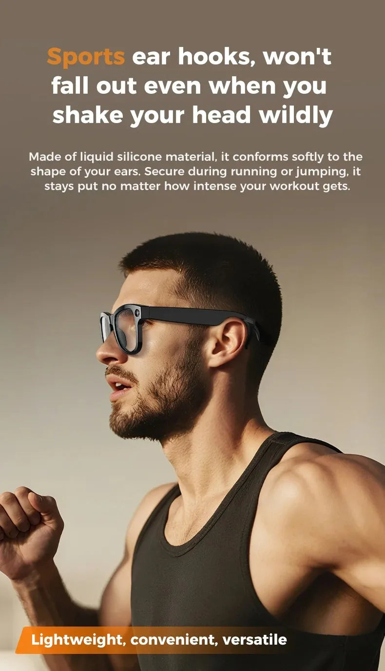Tidesmit AI Smart Glasses: 4K Camera & Spatial Audio Bluetooth Eyewear Tidesmit