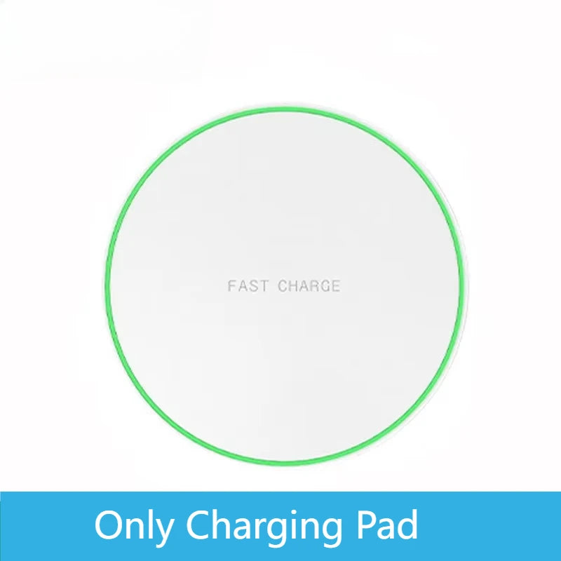 Wireless Charger Pad - Qi Certified Fast Charging Station White Tidesmit