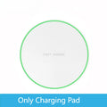 Wireless Charger Pad - Qi Certified Fast Charging Station White Tidesmit