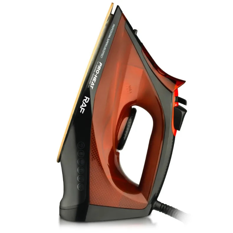 Tidesmit 2200W steam iron featuring a smooth ceramic soleplate for precision fabric care and anti-calc technology
