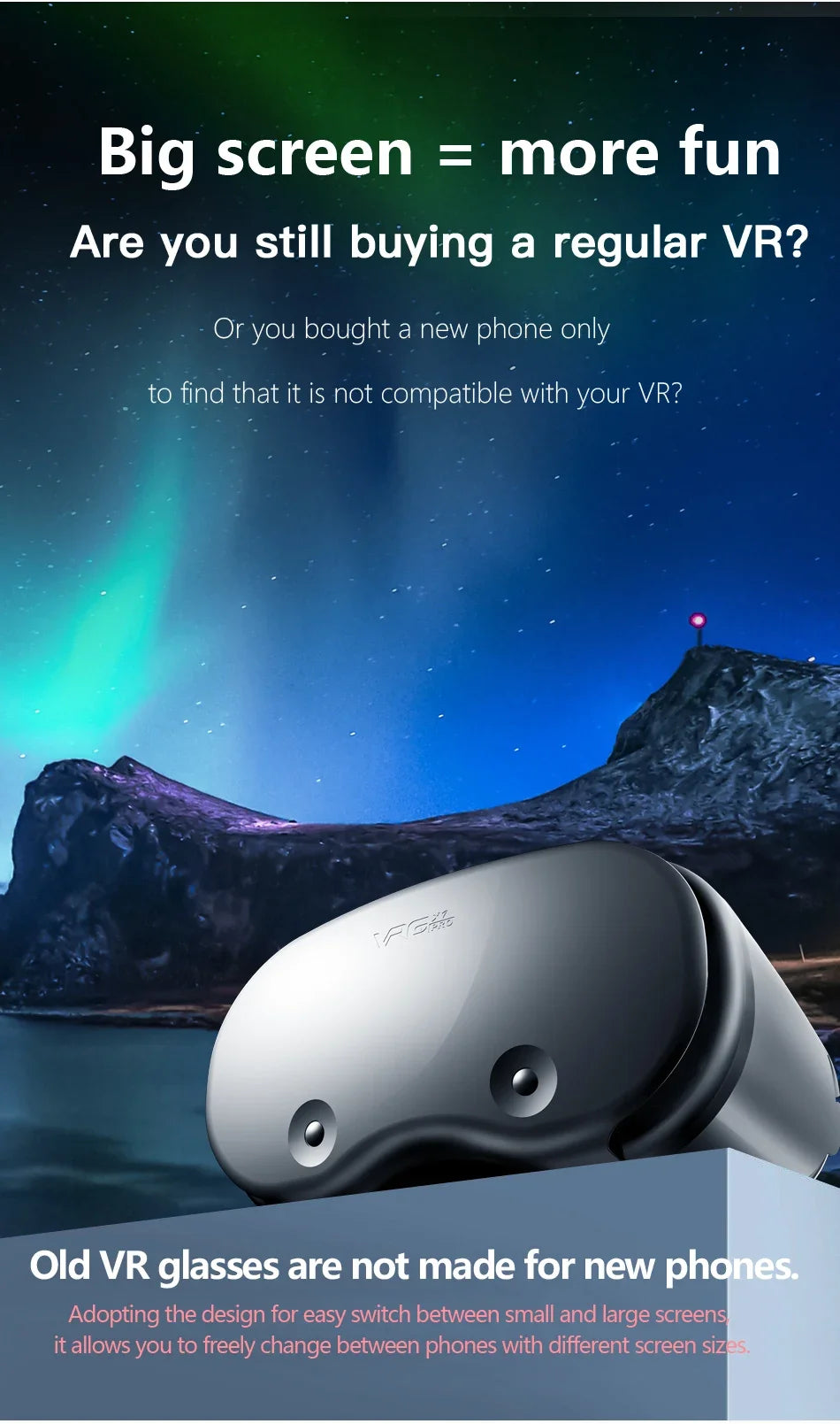 VR Headset for Smartphones | Immersive 3D Goggles for Augmented Reality Tidesmit