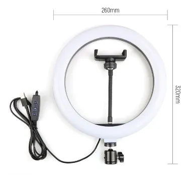 Dimmable LED Ring Light with Adjustable Tripod Stand - Tidesmit EU Tidesmit