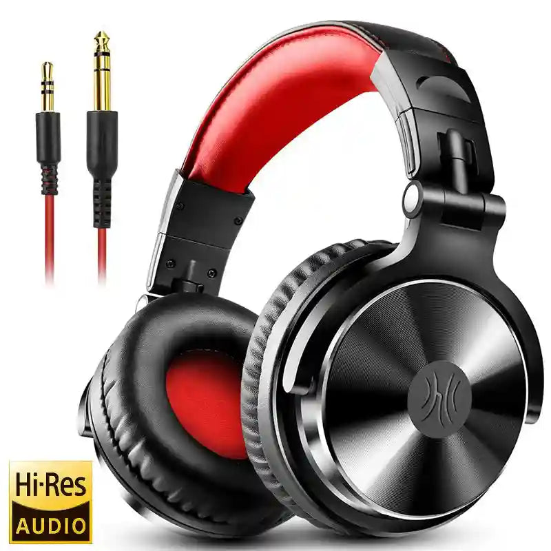 Studio Monitor Wired Headphones - High-Res Audio Pro-10/50 Series Pro-10-Red Tidesmit