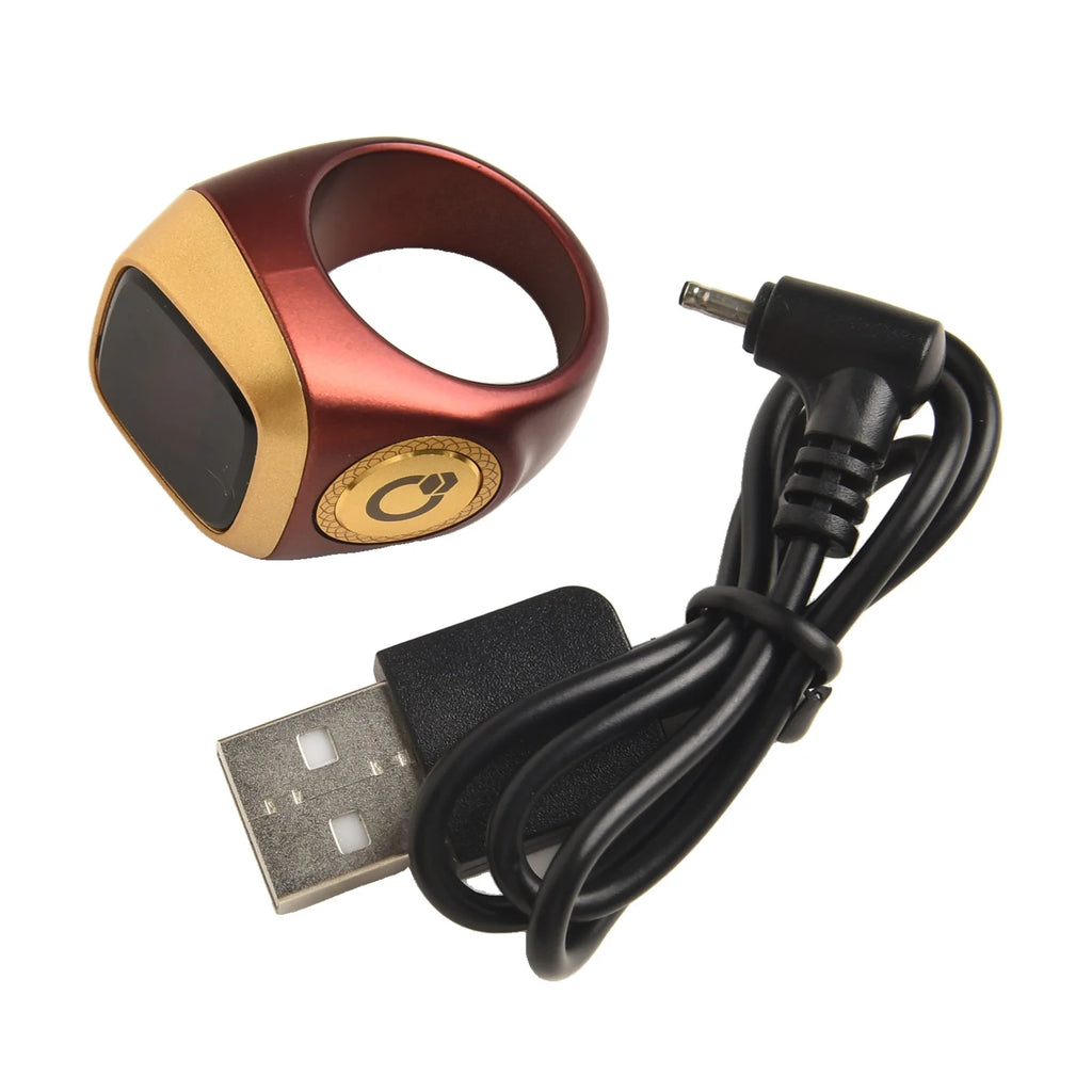Smart Zikr Ring Counter Waterproof Health Monitor by Tidesmit Tidesmit
