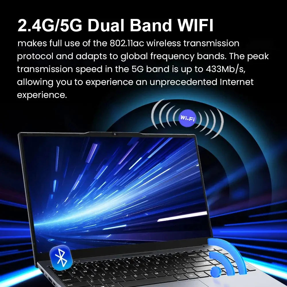 Xiaman 15.6" Intel Notebook PC Ultra Slim Laptop Intel Core i3-6100U 16GB RAM 1TB 2TB SSD Office Study Computer PC Windows 11