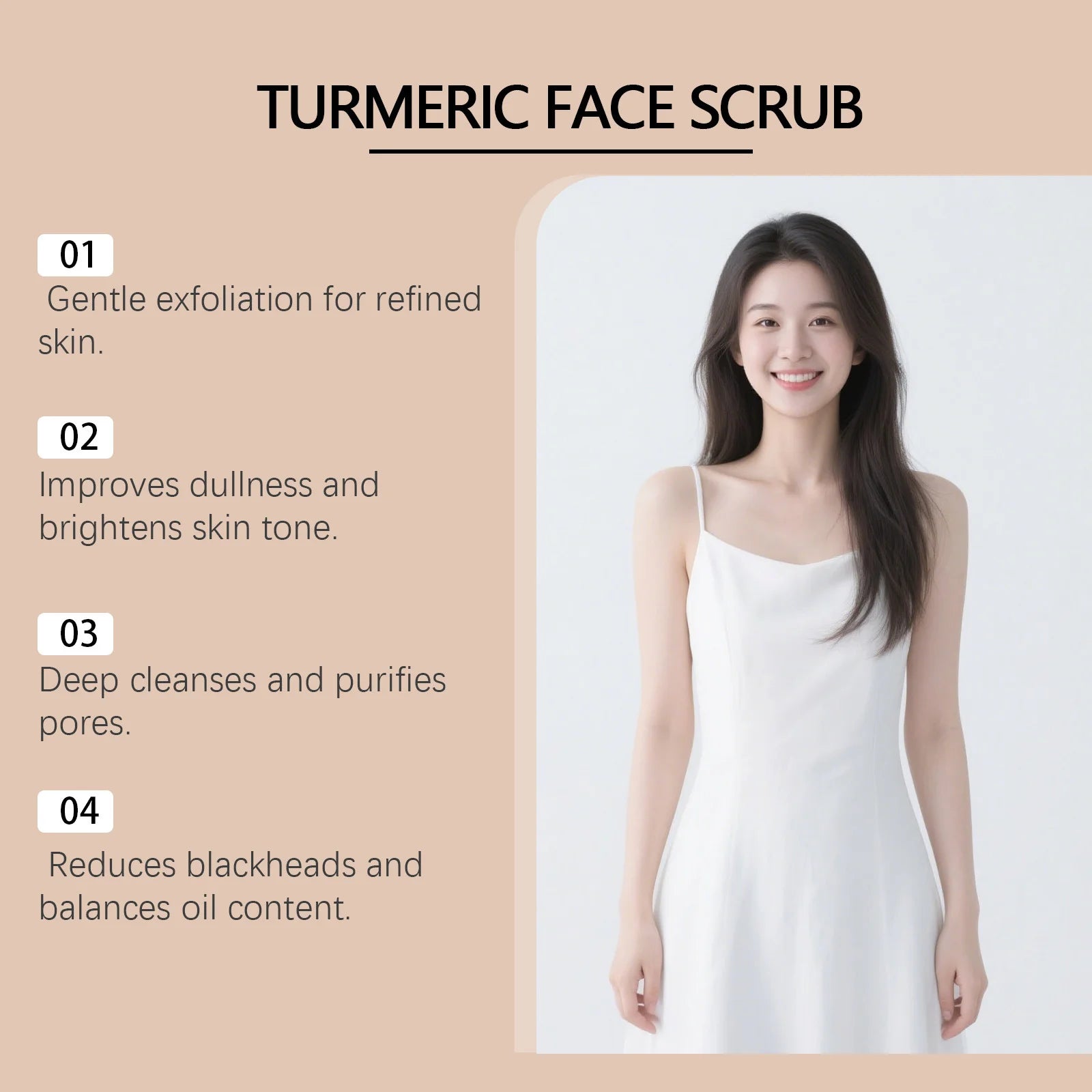Turmeric Facial Scrub for Radiant Skin - Natural Exfoliating Treatment Scrubs Treatments Tidesmit