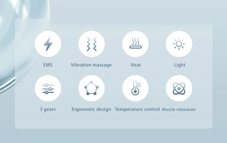 Fascia Muscle Massager: Heated Vibration Tool for Deep Tissue Relief Fascia Gun Tidesmit