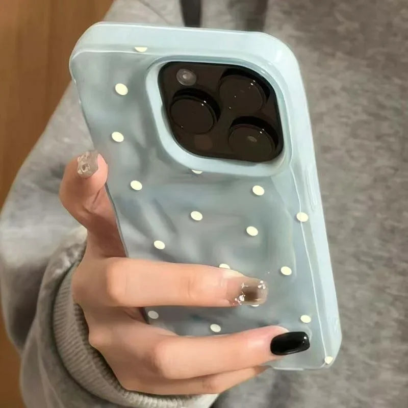 Polka Dot Shockproof Phone Case for iPhone - Slim Military-Grade Protection Y19-T11044 Tidesmit