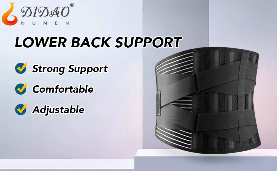 Back Support Brace for Lower Back Pain - Breathable Ergonomic Design Back Massage Instrument Tidesmit