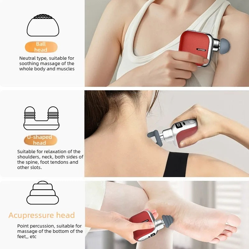 Mini Deep Tissue Massage Gun - Portable Wellness Therapy Device Relaxation Treatment Tidesmit