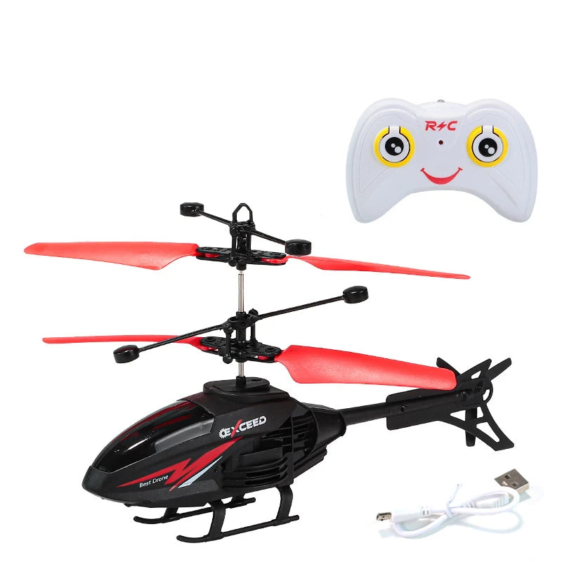 RC Helicopter Drone with Gesture Control - Durable Smart Toy for Beginners red Tidesmit