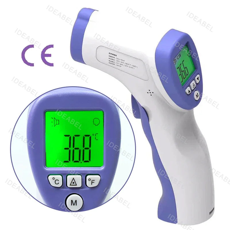Digital Blood Pressure Monitor Wrist Tensiometer Electronic Sphygmomanometer Tonometer with LCD Forehead Digital Thermometer