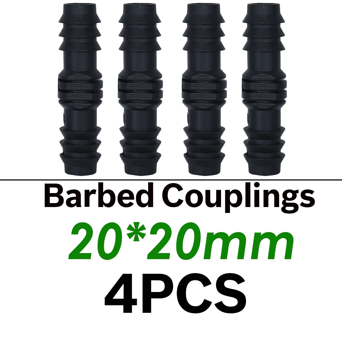 1/2" 3/4" Male Female Thread Connector To Barb 16mm 20mm 25mm PE Hose Adapter Tee Elbow Garden Irrigation Drip Watering System