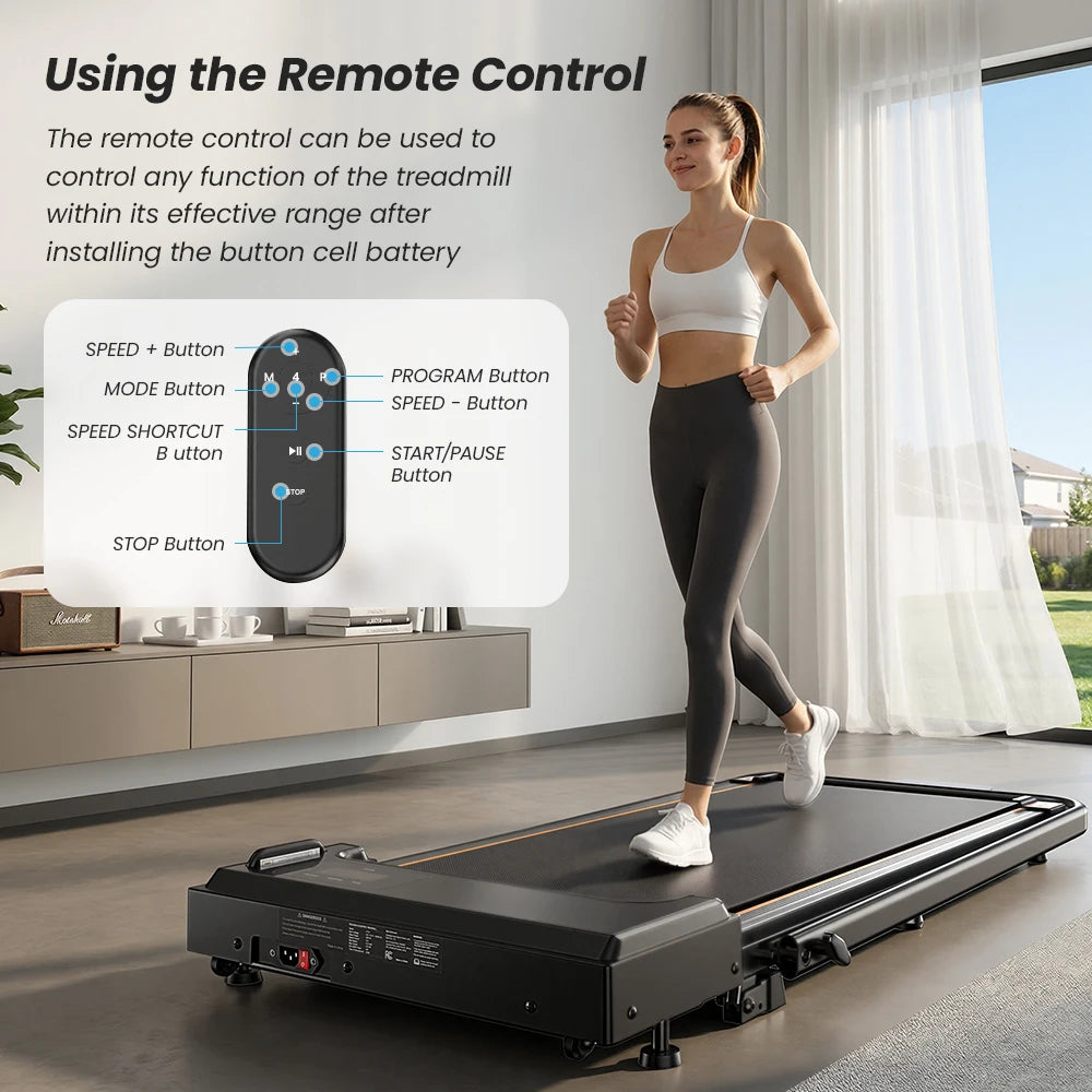 Formill FT51/FT50/FT52 Treadmill 2 In 1 Walking Running Treadmill 0.75-2.5HP Foldable Under Desk Treadmill38*95cm Running Area With Armrest LED Display Oil Drip Hole Indoor Home Gym Exercise Machine
