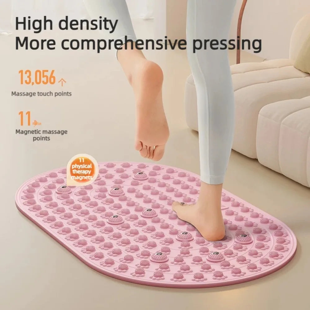Foot Yoga Massage Acupressure Board Mat Anti Fatigue Walk Stone Acupoint Mat Particle Portable Massage Tool Foot Care Tools