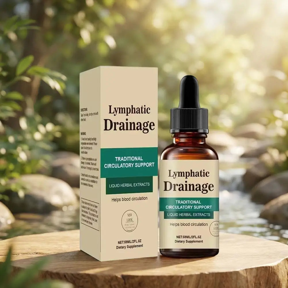 Tidesmit Natural Herbal Lymphatic Drainage Drops for Detox, Swelling Relief, and Improved Blood Circulation.