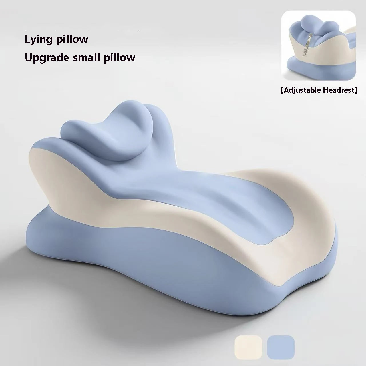 Memory Foam Ergonomic Pillow for Neck Support and Muscle Relief Massage Cushion With pillow D Tidesmit