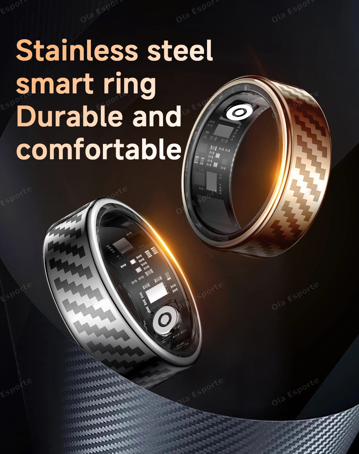 2025 Smart Ring Call Alert, Message Notification, Hand Gestures Control, Health Manager, IP68 5ATM Waterproof Ring For Men Women