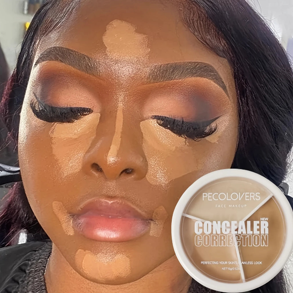 Tidesmit 3-color concealer palette for even skin tone and blemish coverage professional face makeup complexion boost