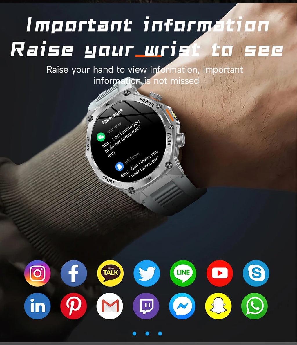 YLL-AK82 Outdoor Sport for Smart Watch Fitness Tracker Sleep Tracker IP67 Waterproof AMOLED Screen Heart Rate Monitor