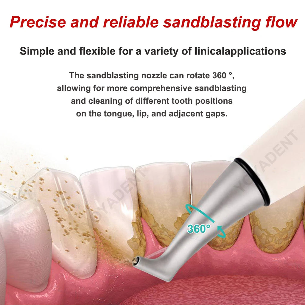Dental Air Prophy Polisher Handpiece - Precision Cleaning AP40 Model Fascia Gun Tidesmit
