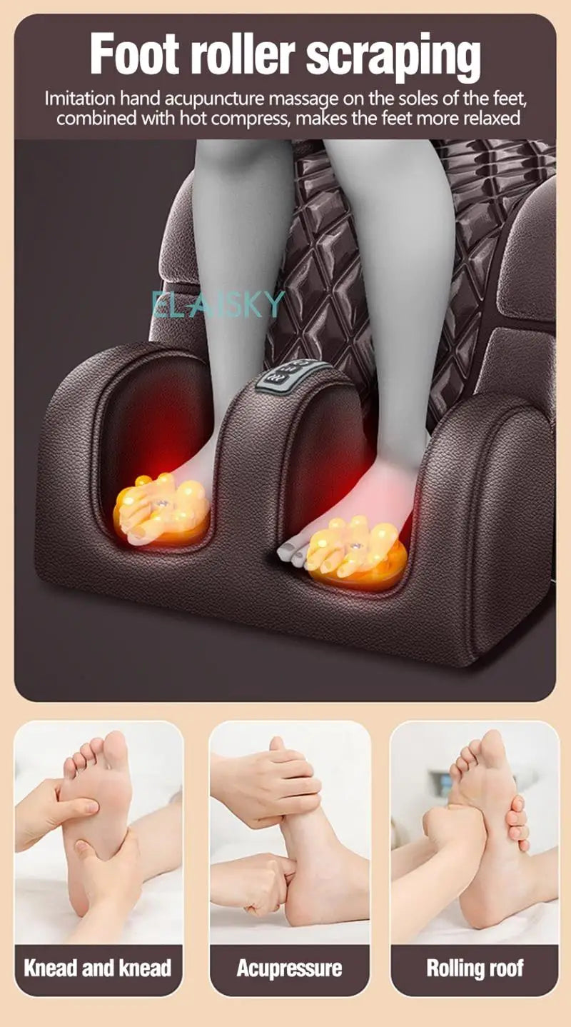 Full Body Massage Mattress with Heat Therapy & Vibration - Grey Massage Chairs Tidesmit