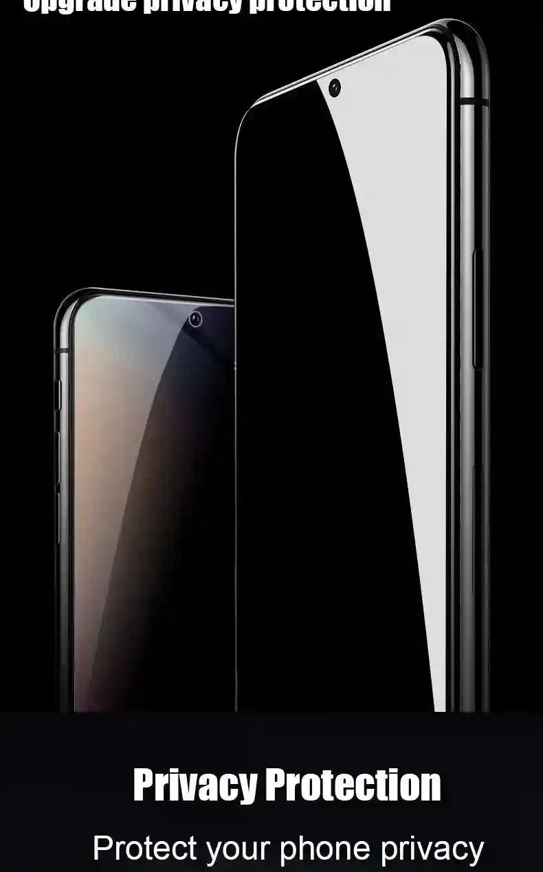 Privacy Screen Protector for Samsung Galaxy - 9H Tempered Glass 2-Pack AE Tidesmit
