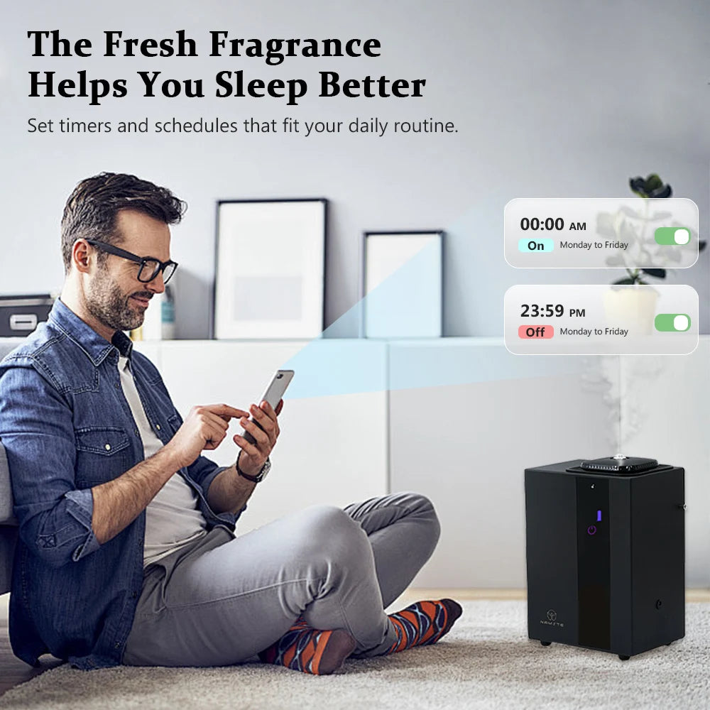 NAMSTE 4000m³ HVAC System Aroma Diffuser Smart APP Control Waterless Essential Oil Diffusers Used Hotel Air Freshener Deodorant