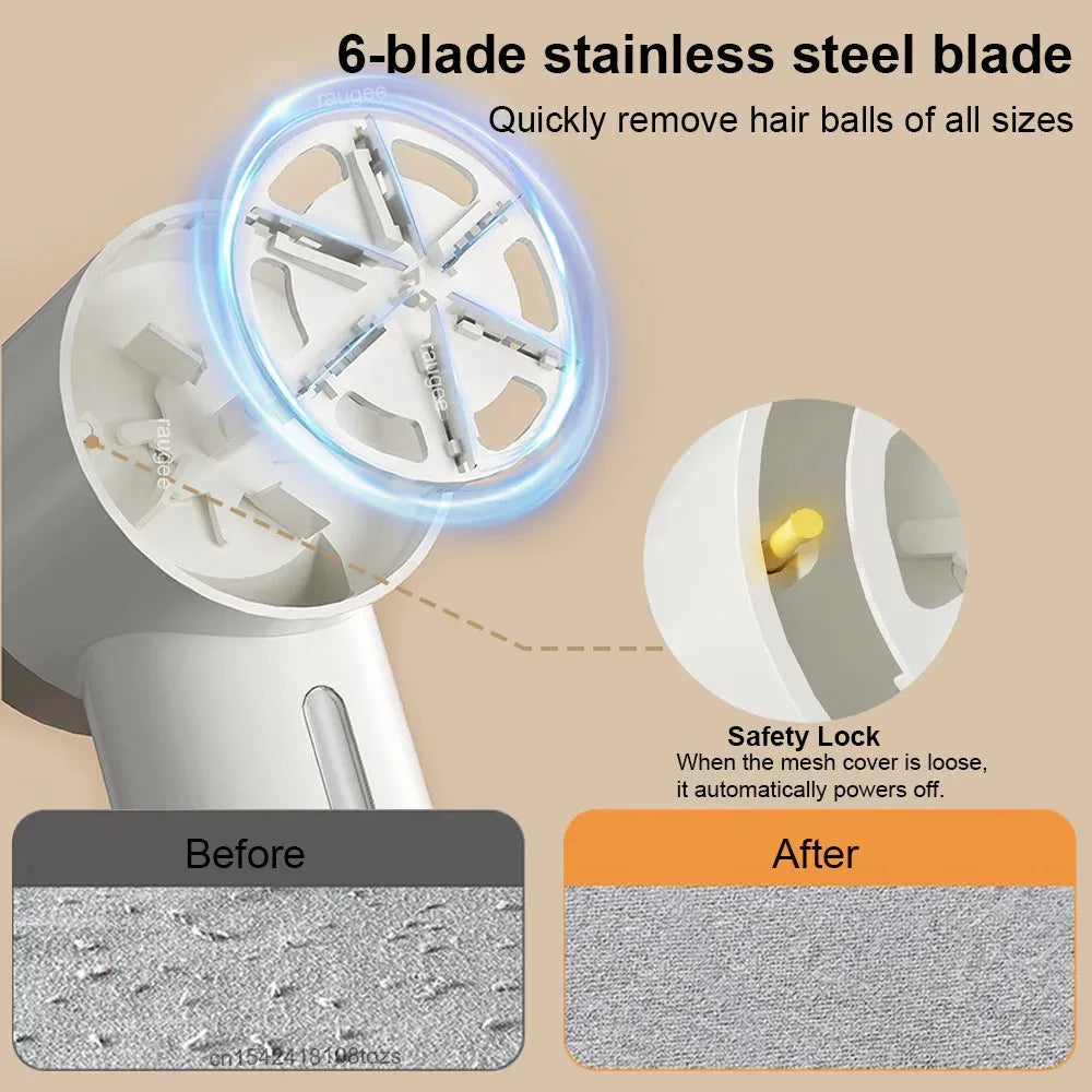 Raugee Rechargeable Lint Shaver and Fabric Trimmer