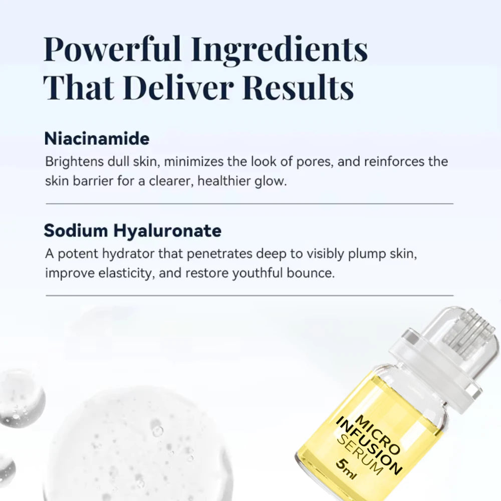 Tidesmit Korean micro molecule anti-aging serum kit texture close-up for firming hydrating and pore minimizing skincare