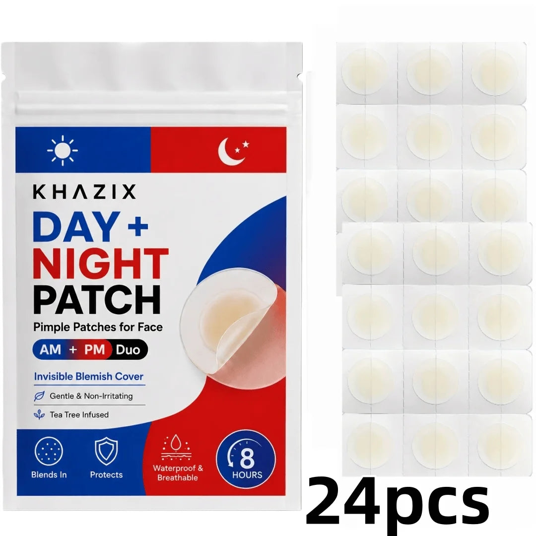 12/24PCSPatches Acne Treatment Patch, Absorbs Pimple And Acne, Hydrocolloid Acne Pimple Patch For Covering Zits And Blemishes