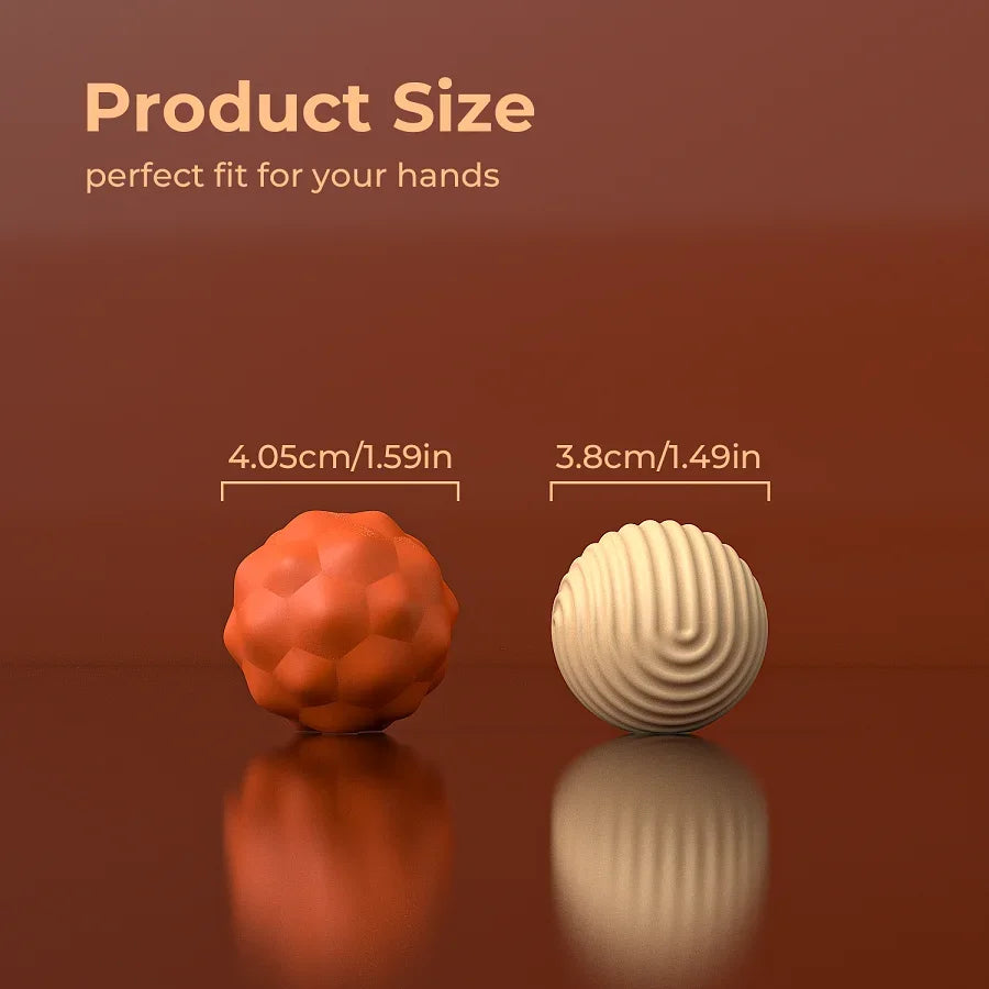 Hand Grip Strengthener Balls | Extra Large Silicone Stress Relief Set Relaxation Treatment Tidesmit