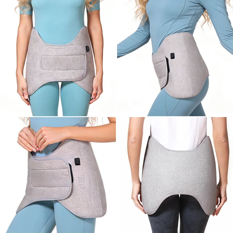 Red Light Heated Hip Wrap - Electric Deep Tissue Massage & Joint Relief Massage Cushion Tidesmit