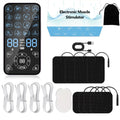 Electric Back Massager - Portable Muscle Relief & Deep Tissue Device Back Massage Instrument Host 8 Pads Black Tidesmit