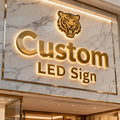 Custom LED Backlit Metal Sign | Professional Content Creation Lighting free design Tidesmit