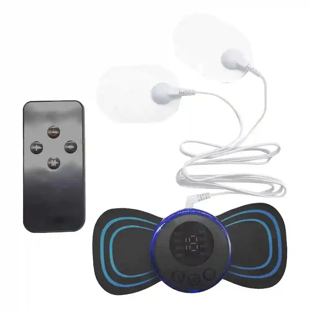 Portable Neck Massager with Remote - 8 Pulse Modes for Stress Relief Relaxation Treatment Massager set Tidesmit