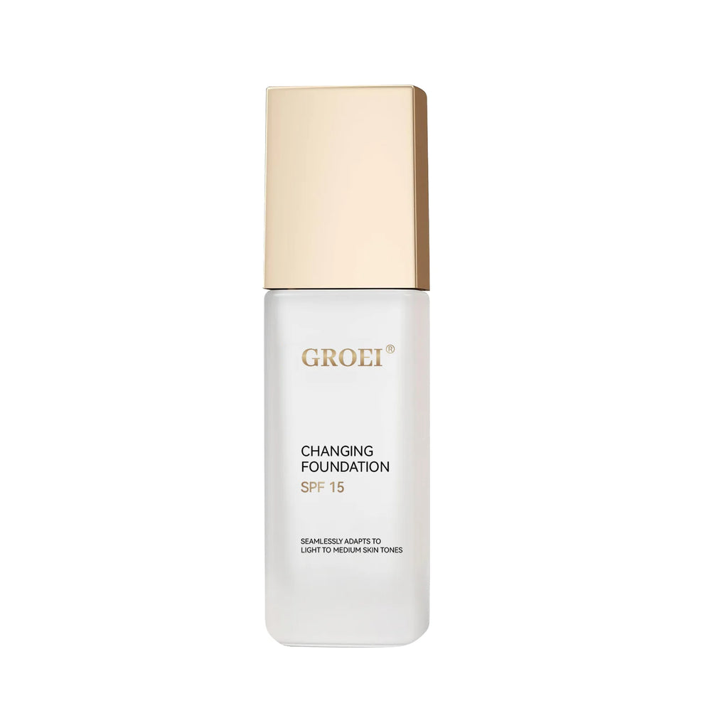 Tidesmit color changing foundation texture detail showing oil-control hydrating formula for longwearing face makeup