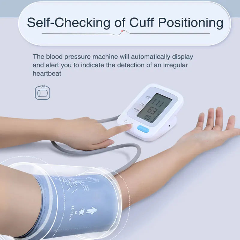 JianYouCare Portable Digital Upper Arm Blood Pressure Monitor Medical Tonometer Sphygmomanometer Heart Rate device Tensiometer