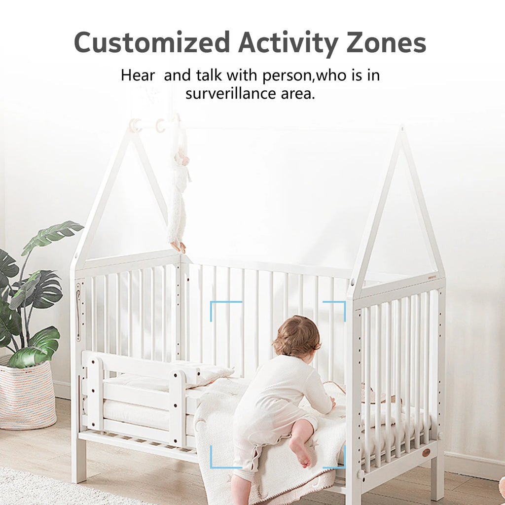 4MP 2K 400W Tuya Smart WiFi 355 IP Camera Indoor Wireless Surveillance Auto Tracking Human Home Security CCTV Baby Pet Monitor