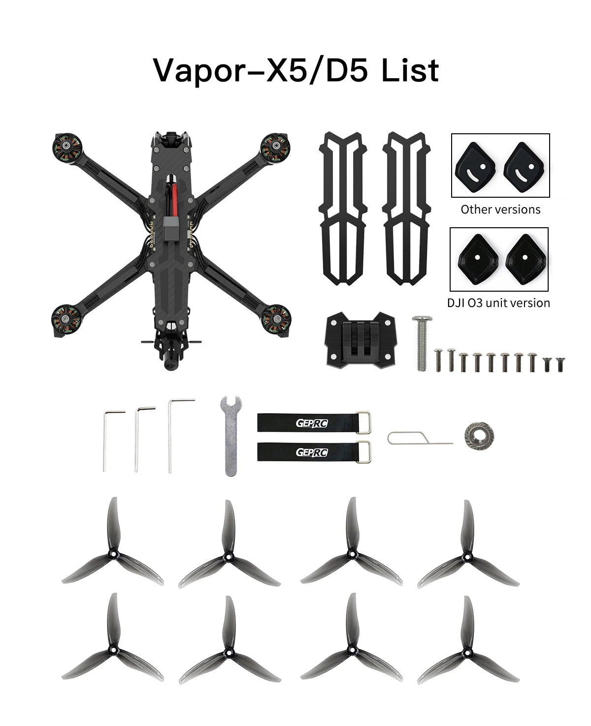FPV Freestyle Drone Vapor-D6 with F722 FC and 1.6W VTX | Tidesmit Tidesmit