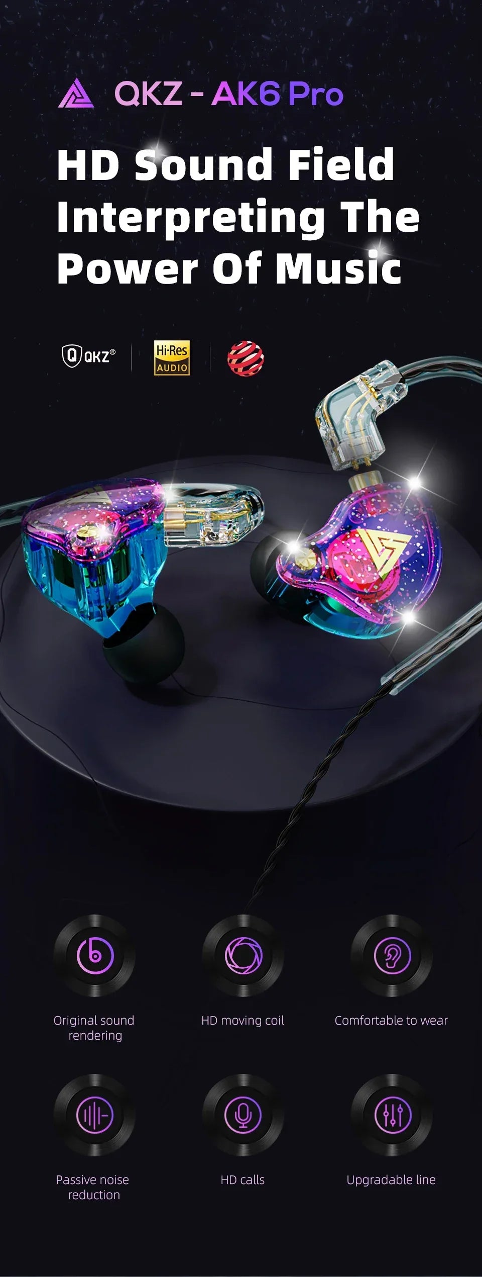 Dual Driver Wired Gaming Earphones HiFi Stereo Audio | Tidesmit Tidesmit