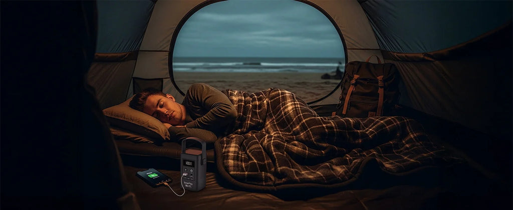 SOLARPLAY Q100 Portable Outdoor Power Station 25000mAh Battery 100W USB-C Output Solar Charging Emergency Power Supply for Camping Travel Outdoor Activities