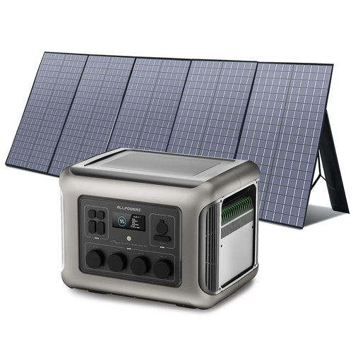 Portable Solar Power Station 2500W with 800W Foldable Solar Panel Tidesmit