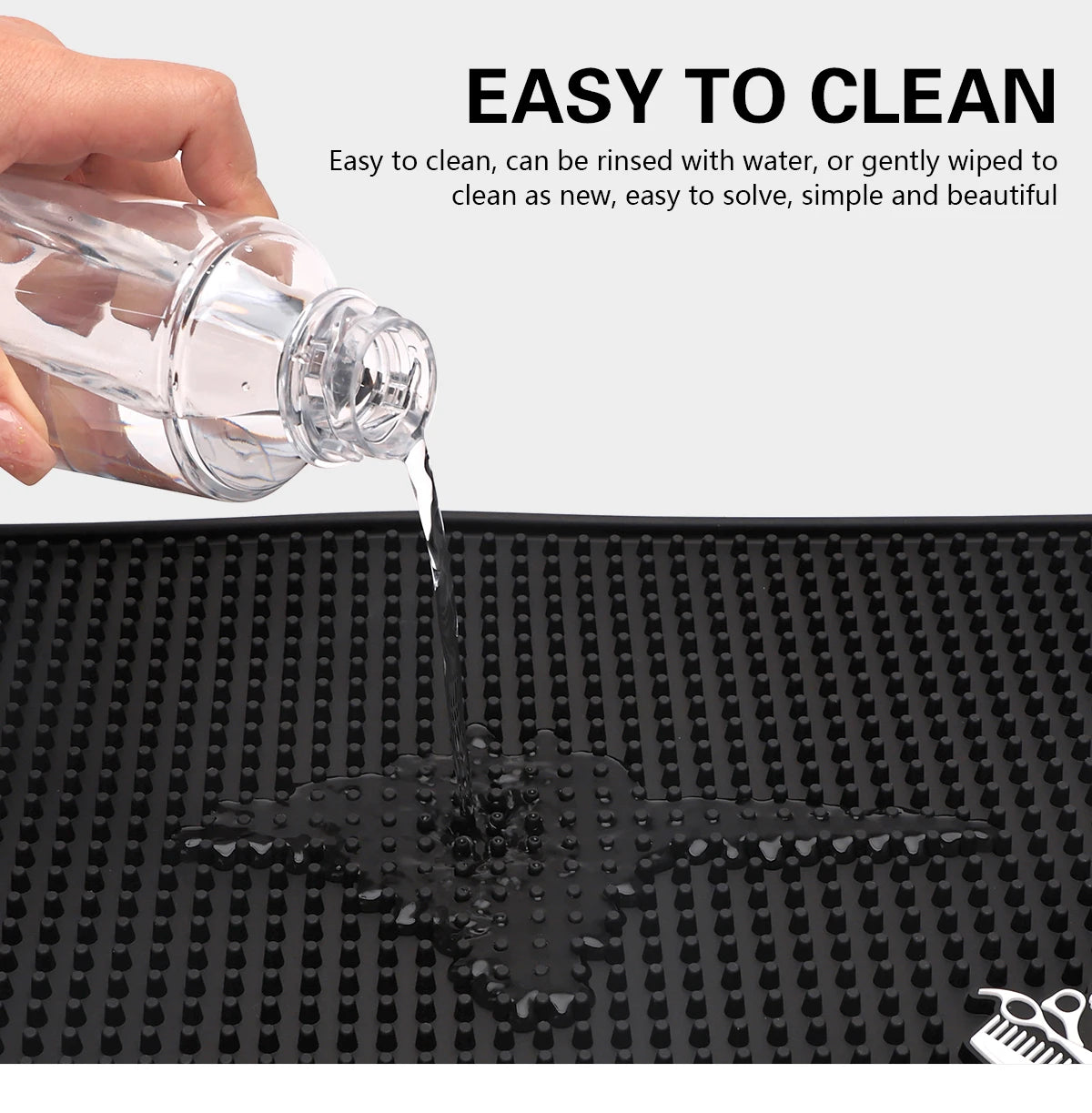 Barber Station Mat Non-Slip Pad for Professional Hair Tool Organization Massage Chairs Tidesmit