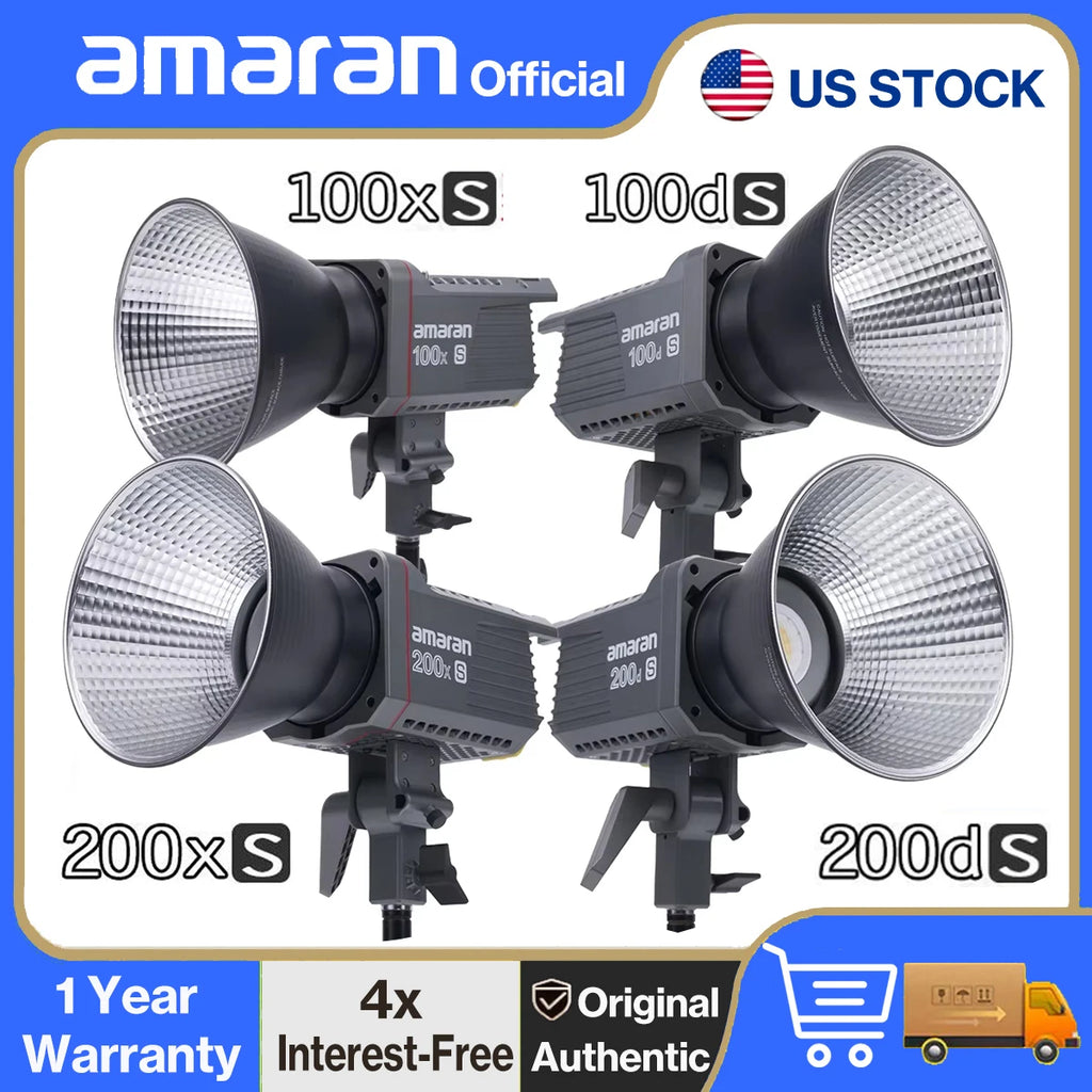 Amaran COB LED Video Light: Pro Bicolor Studio Lamp for Content Creation Tidesmit