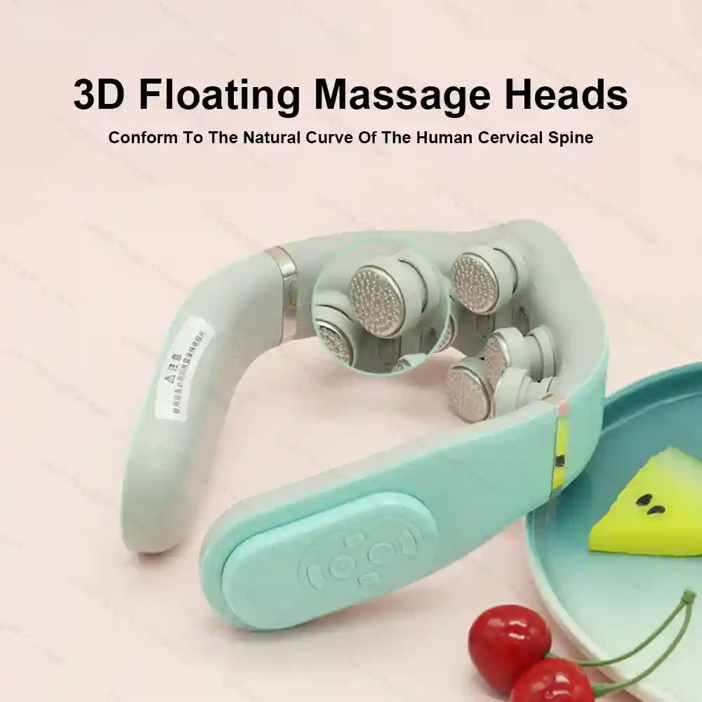 Cervical Neck Massager - TENS Pulse Heat Therapy for Muscle Relief Eye Massage Instrument Tidesmit