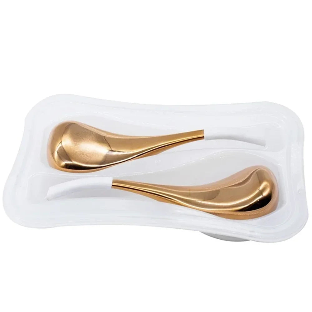 Ice Globes for Face: 2-Piece Stainless Steel Cryo Facial Massager Set Relaxation Treatment Tidesmit