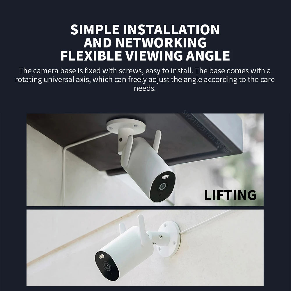 Xiaomi Outdoor Camera AW300 IP66 2K IP66 Full Color Night Vision Home Camera Video Surveillance IP Cam Detection Security Camera