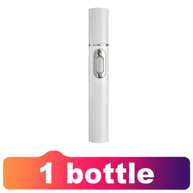 White electric plasma mole removal pen for skin tags, dark spots, and freckles, compact handheld beauty device.